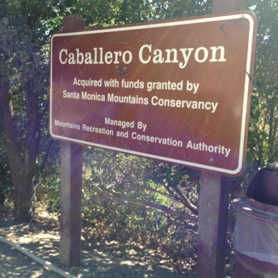 Caballero Canyon Trail SIgn